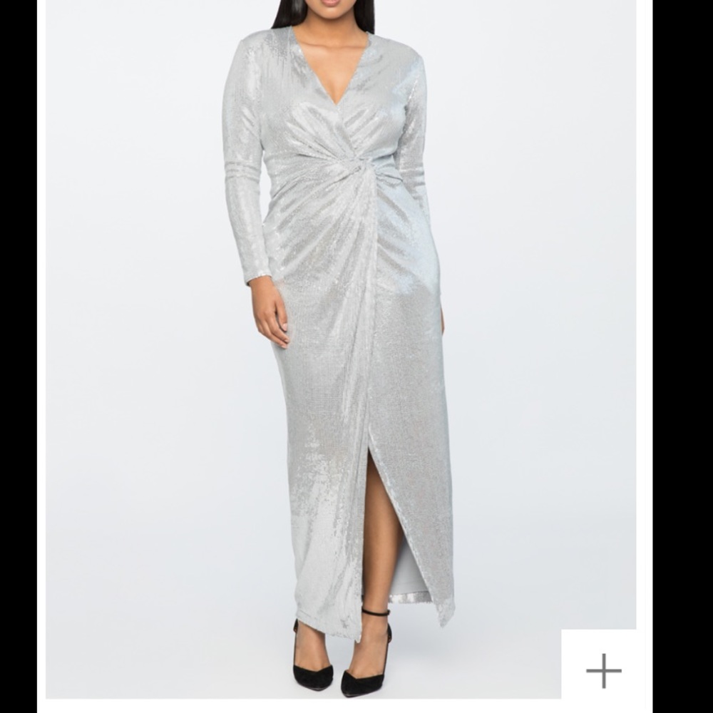Jason Wu X ELOQUII Sequin Wrap Gown Size 16